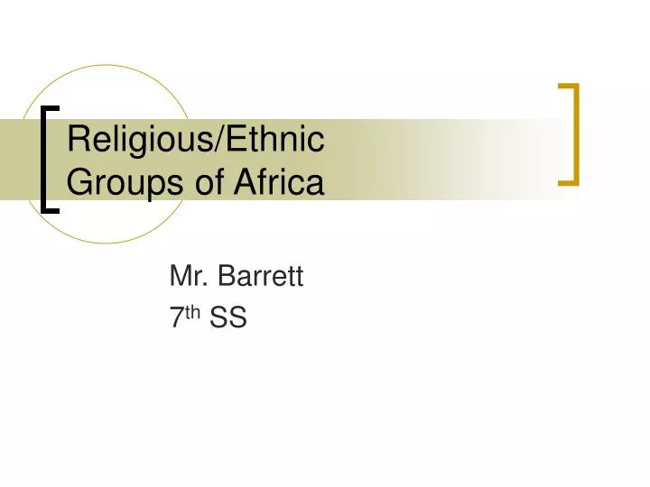 religious ethnic groups of africa