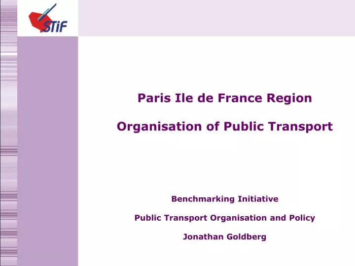 paris ile de france region organisation of public transport
