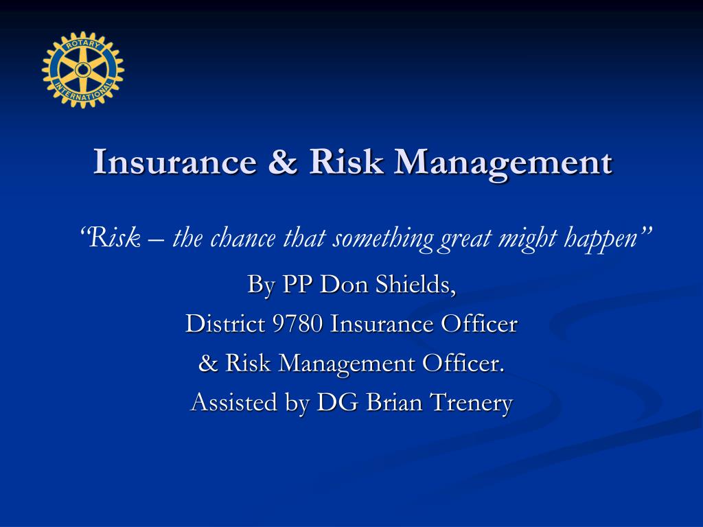 PPT - Insurance & Risk Management PowerPoint Presentation, free ...