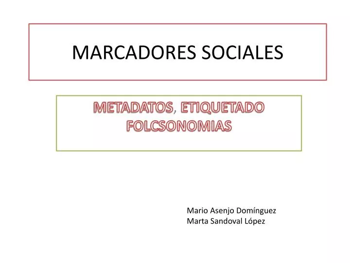 marcadores sociales