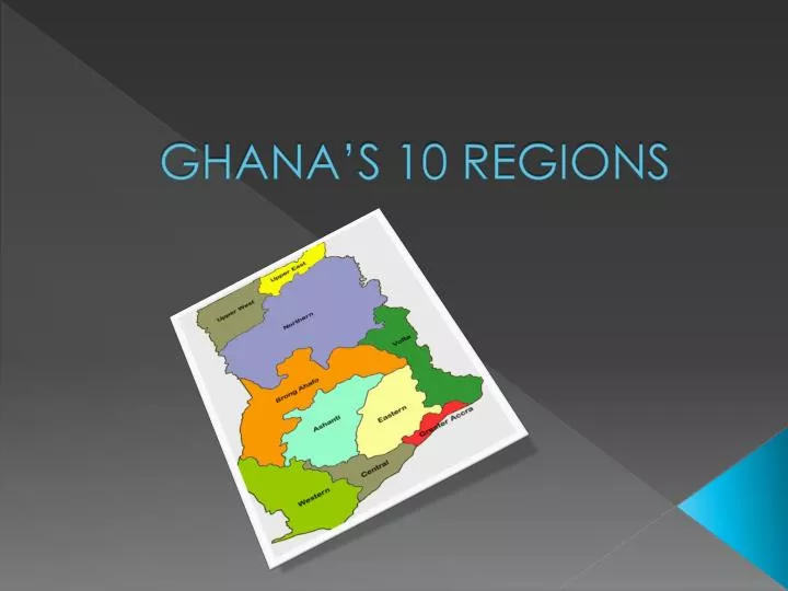 ghana s 10 regions