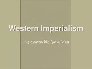 Western Imperialism