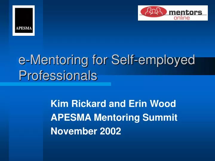 e mentoring for self employed professionals