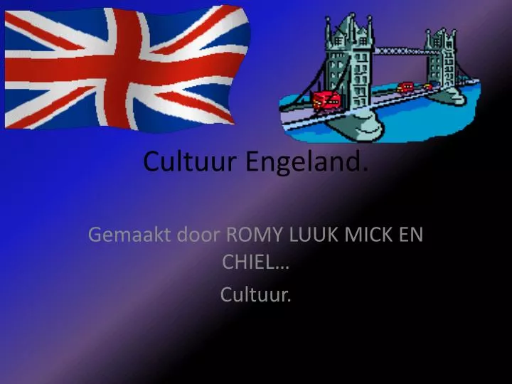 cultuur engeland