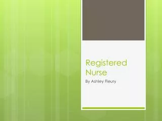 Registered Nurse