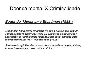 doen a mental x criminalidade