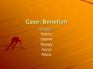 Case: Benetton