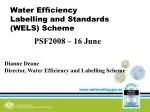 Water Efficiency Labelling and Standards (WELS) Scheme - slide 1