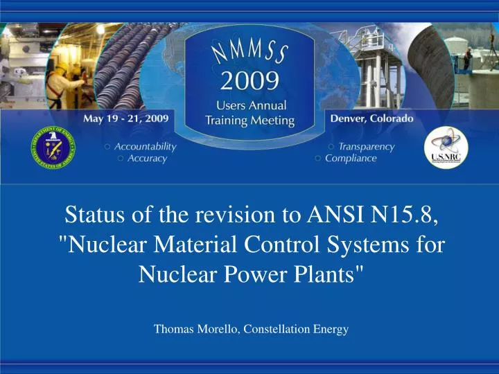 status of the revision to ansi n15 8 nuclear material control systems for nuclear power plants