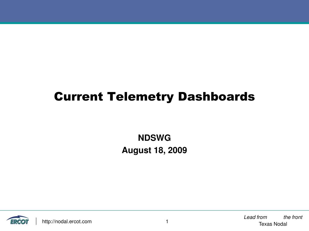 PPT - Current Telemetry Dashboards PowerPoint Presentation, free ...