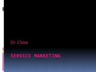 Service marketing