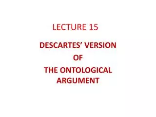 LECTURE 15