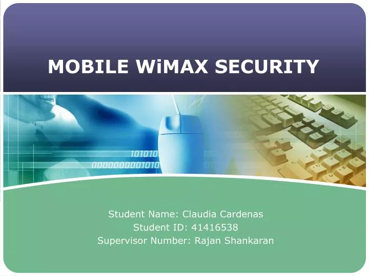 mobile wimax security