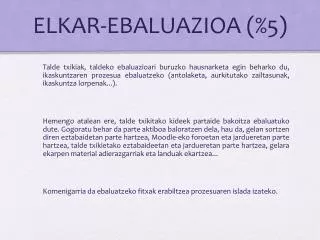 elkar ebaluazioa 5