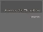 Awesome Dad Cheat Sheet - slide 1