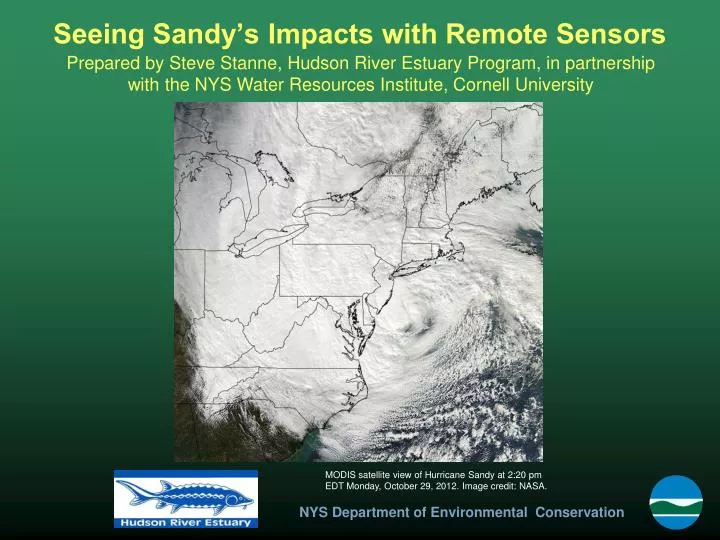 seeing sandy s impacts with remote sensors