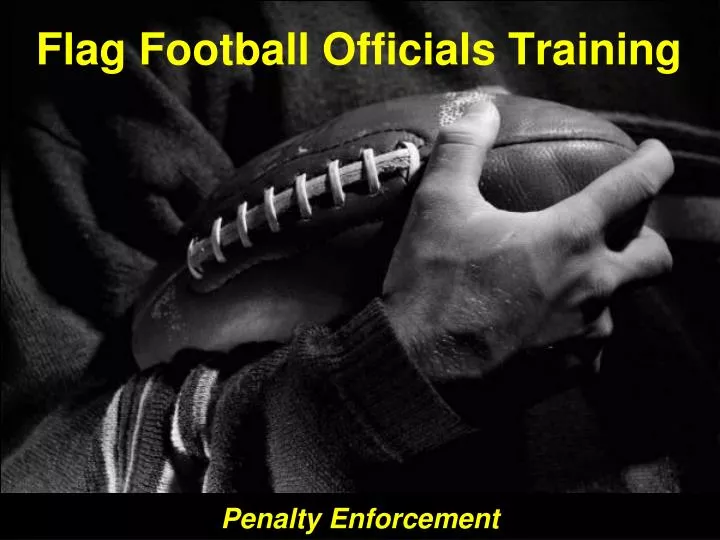 flag football officials training
