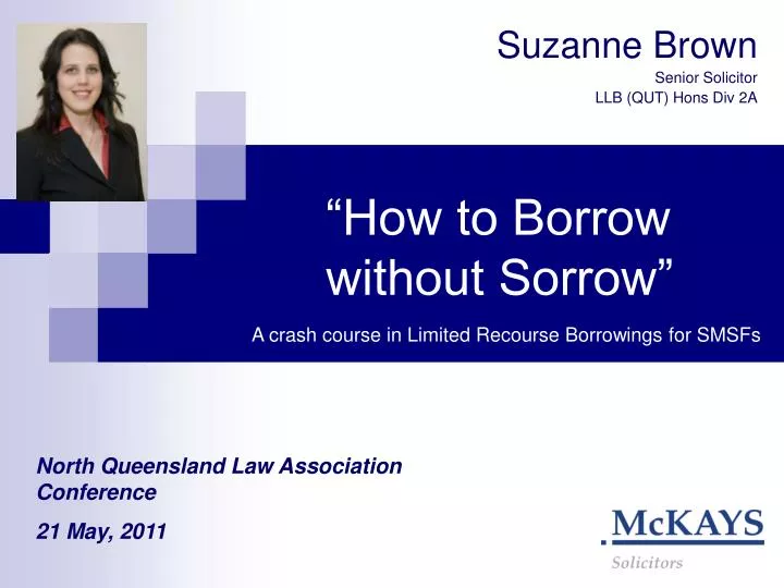 how to borrow without sorrow