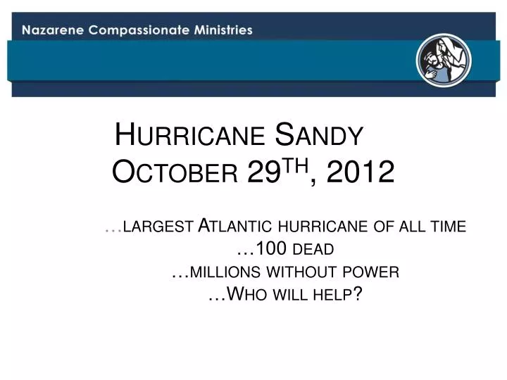 hurricane sandy october 29 th 2012
