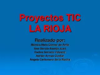proyectos tic la rioja