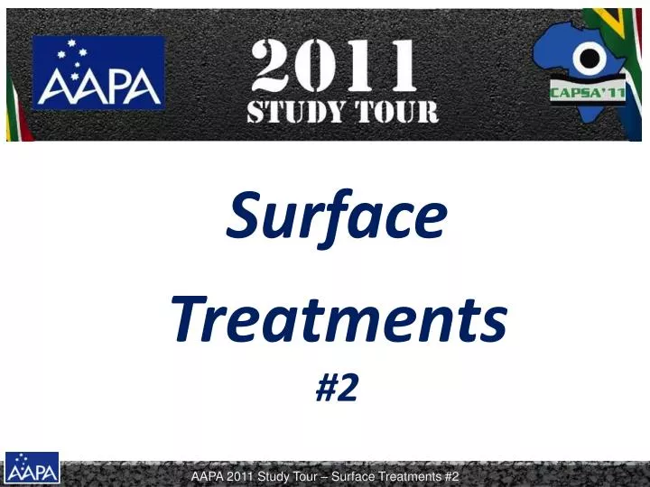 surface treatments 2