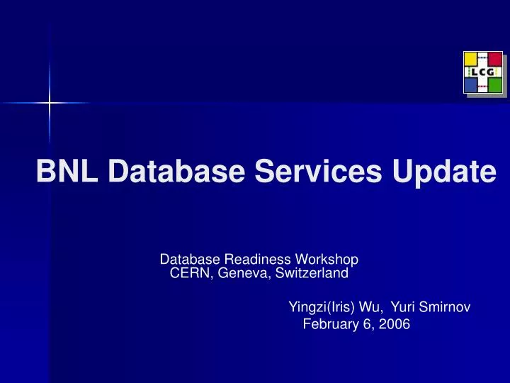 bnl database services update