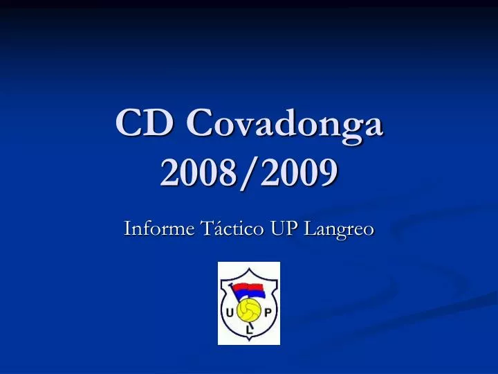 cd covadonga 2008 2009