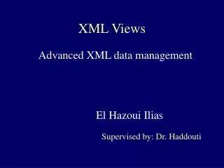 XML Views