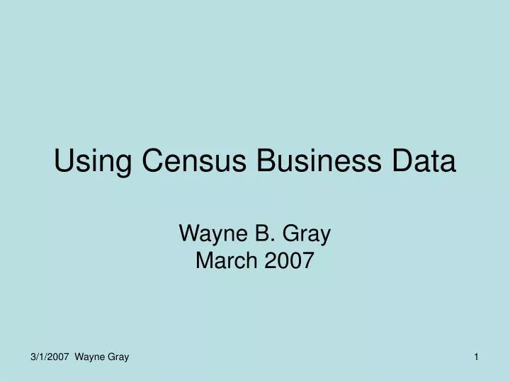 using census business data