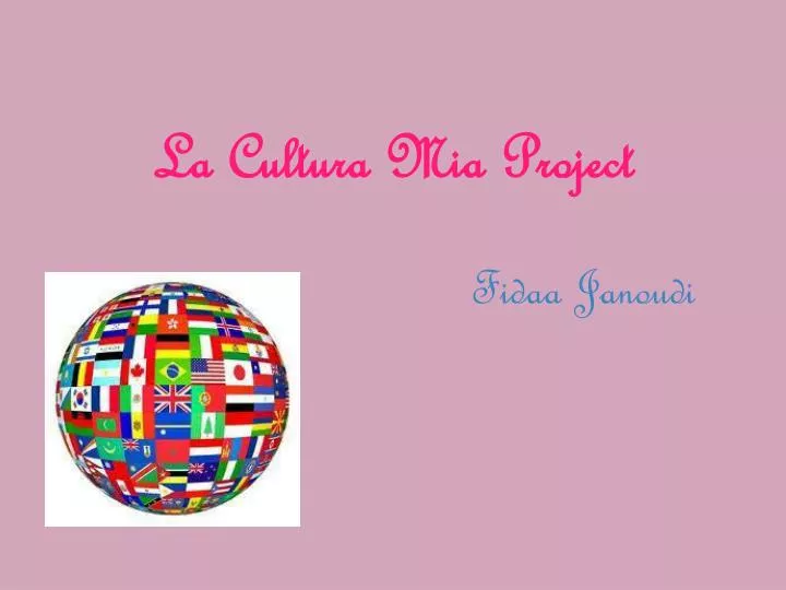 la cultura mia project