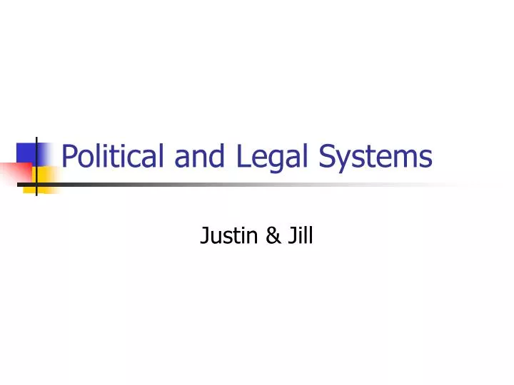 political and legal systems