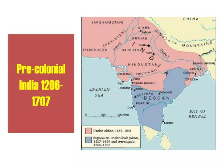 pre colonial india 1206 1707