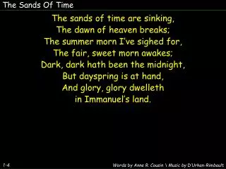 The Sands Of Time