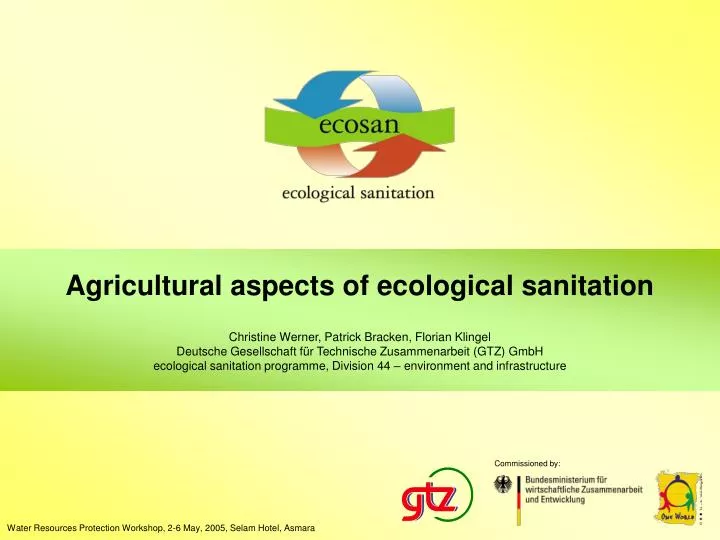agricultural aspects of ecological sanitation