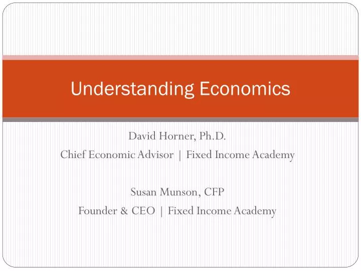 understanding economics