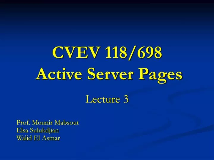 cvev 118 698 active server pages