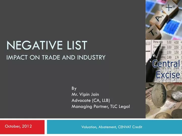 negative list impact on trade and industry