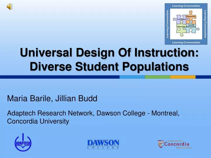 universal design of instruction diverse student populations