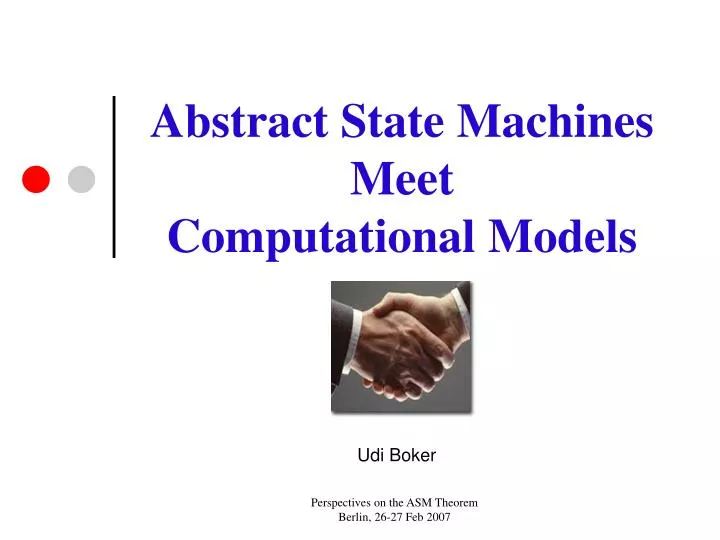 abstract state machines meet computational models