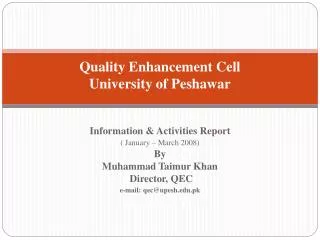 Quality Enhancement Cell University of Peshawar