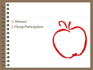 Abstract Group Participation