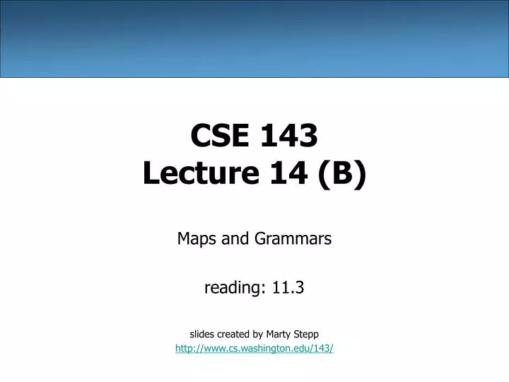 cse 143 lecture 14 b