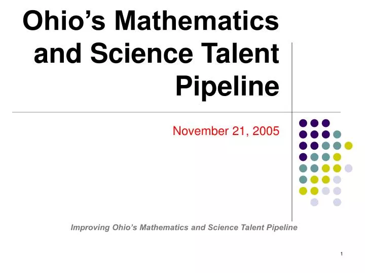 ohio s mathematics and science talent pipeline