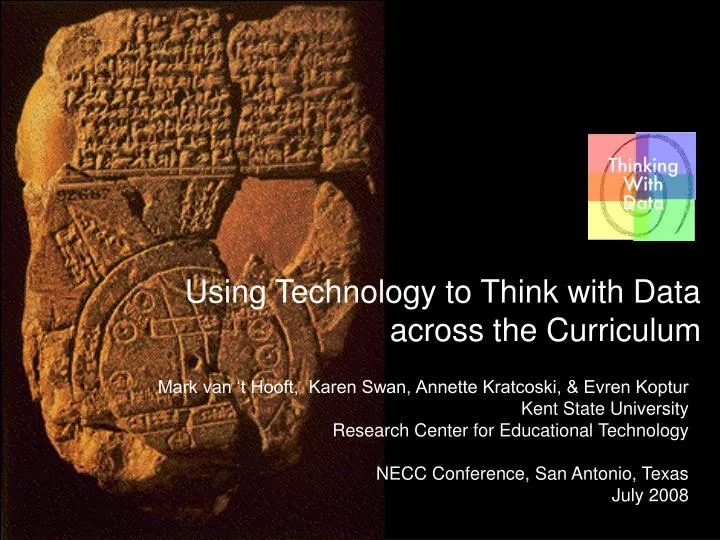 using technology to think with data across the curriculum