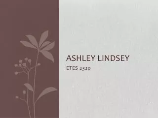 Ashley lindsey
