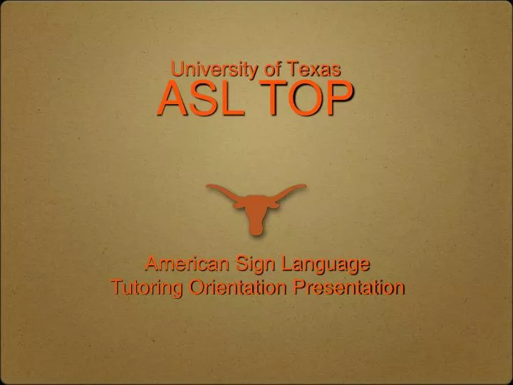 university of texas asl top