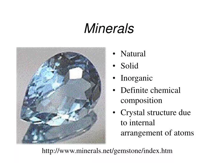 minerals