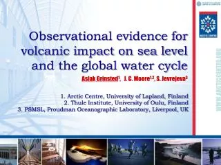 Observational evidence for volcanic impact on sea level and the global water cycle