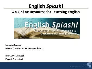 English Splash ! An Online Resource for Teaching English