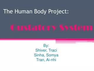 The Human Body Project: